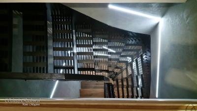 Nowoczesne schody, tralki druciane, galeria N1