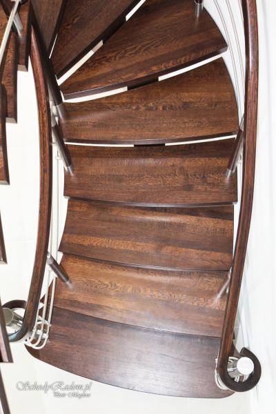 Schody warka, samonośne, projekt domu ALabaster